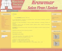 Krawmar, sklep internetowy firany, zasłony, Strona internetowa wykonana przez pracownię stron www F.H.U. Jurand Bytom
