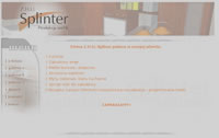 splinter Strona internetowa wykonana przez pracownię stron www F.H.U. Jurand Bytom